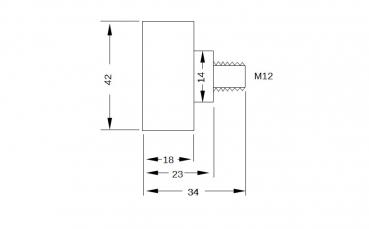 Kleinmanometer Manometer 7 kp/cm², 7 ATÜ 42mm M12x1,5 DDR Ostalgie