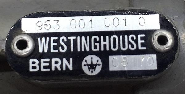 Drucksteuerventil Löseventil Westinghouse 9630010010, Druckluftregler